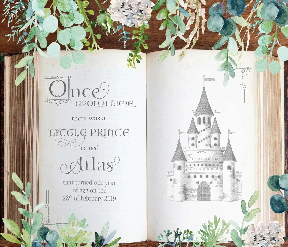 التصوير خلفية خرافة كتاب مرة واحدة في وقت قلعة الأميرة الزفاف عيد ميلاد ديكور خلفية استوديو الصور