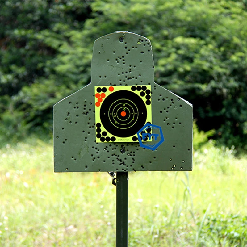 10Pcs Black Red Yellow Fluorescent Shooting Exercises Splatter Target Stickers Set Shooting Target Training Supplies Stickers