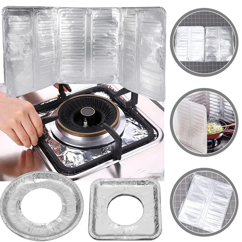 Anti-oil Splatter Guard Induction Cooktops High-temperature Resistant Decorative Shield Gas Burner Disposable Burner Cover