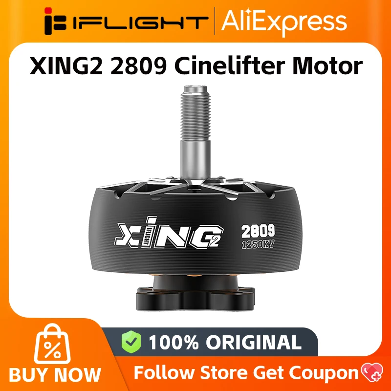 iFlight XING XING2 2809 1250KV FPV Cinelifter Motor Unibell X8 crossing machine motor Brushless For FPV Racing RC Drone