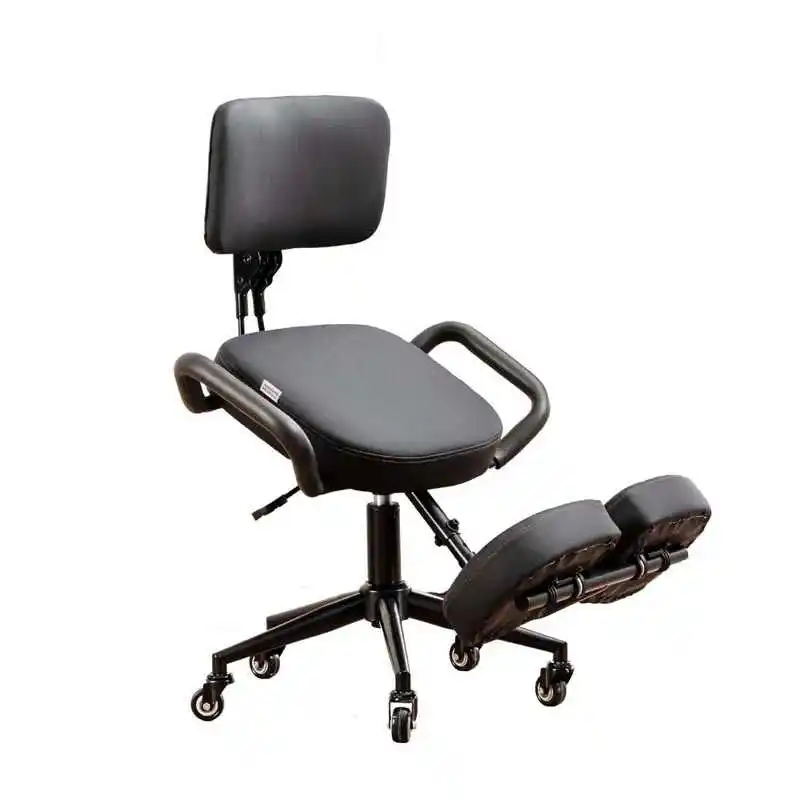 Kneeling Chair Ergonomic for Office with Back Support Height and Angle Adjustable Upright Sitting Posture Correct Computer Chair