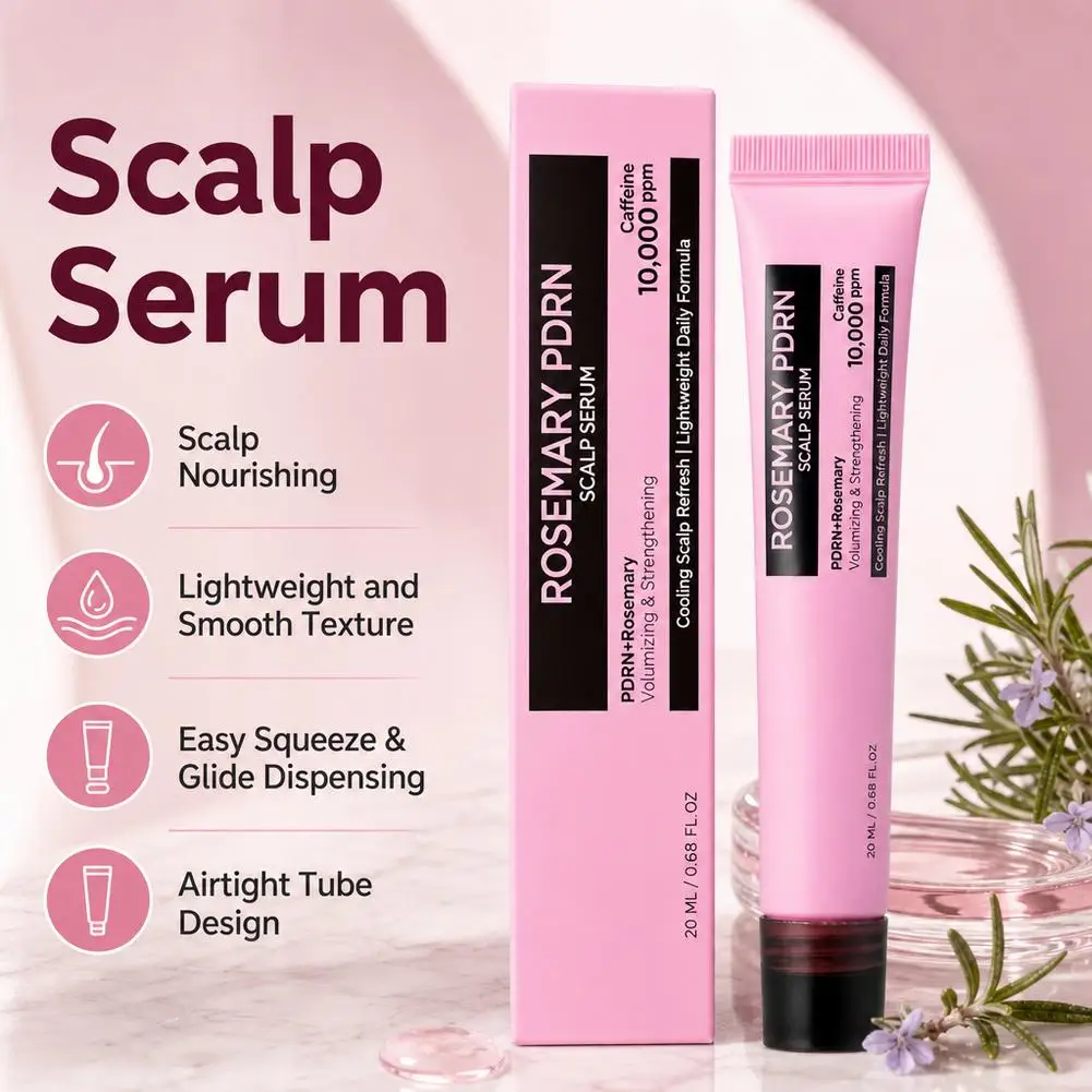 Deoxyribose Scalp Serum Roller Ball Hair Boosting Volumizing Essence Refreshing Non-Greasy Scalp Nourish Daily Hair Care Serum