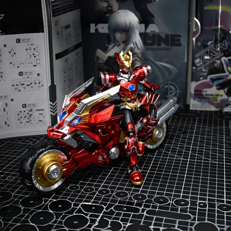 

Super Beast Armed Fire Lin Flying Belt Flash Motorcycle Set Model Kit For Boys Festival Gift Stock Special Edition Toy Figures