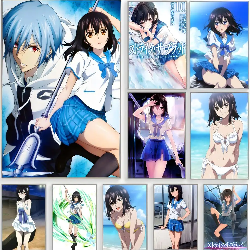 supernatural anime Strike the Blood Poster Classic Wall Art  Home Decor  Peel and Stick Unframed