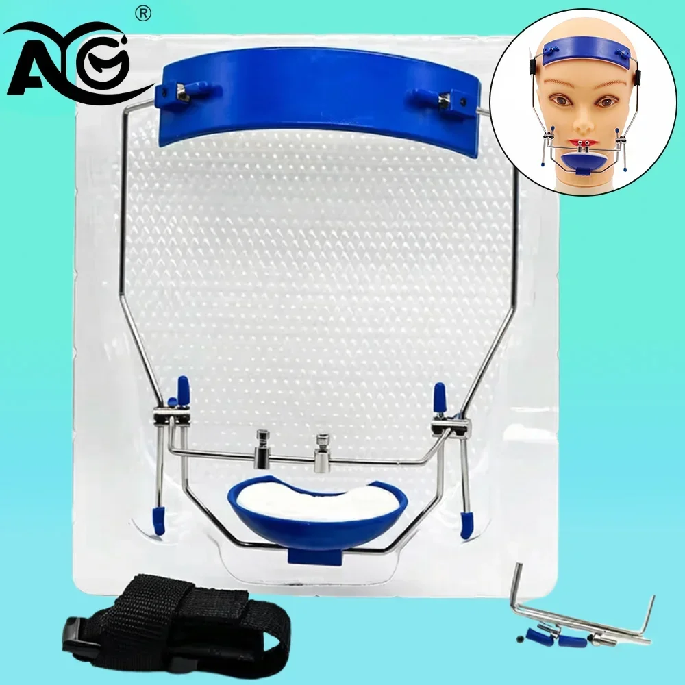 AG Dental Mask Orthodontic Adjustable High Pull Headgear Face Mask Double Pole Odontologia Tools Dentistry Device