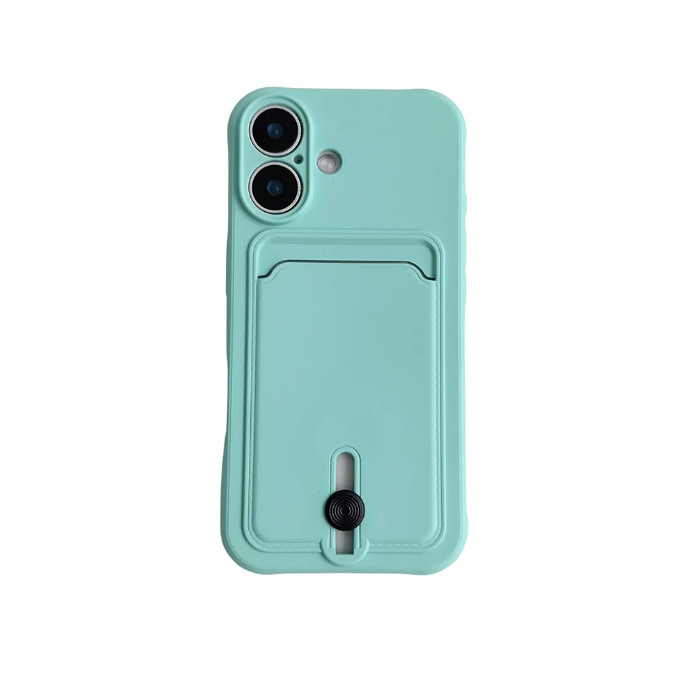 Weiche Silikon-Kartenhalter-Brieftaschen-Handyhülle für iPhone 17 16 16e 15 14 Plus 13 12 Mini 11 Pro Max Plus mit Kameraschutzabdeckung – Detail 18