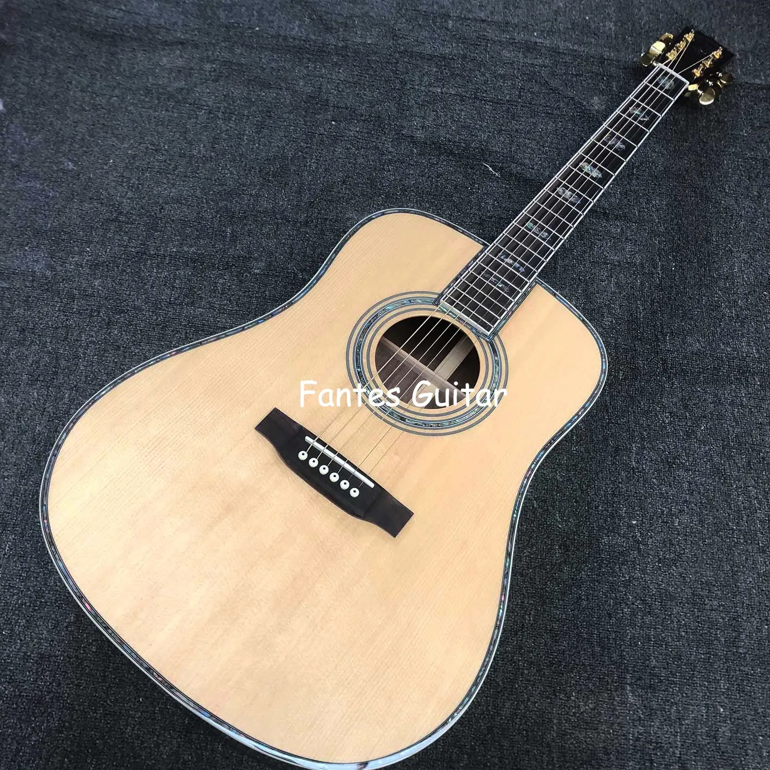 

Custom Solid Sitka Spruce Top Acoustic Guitar 41 Inch Dreadnought Body with Customized Logo