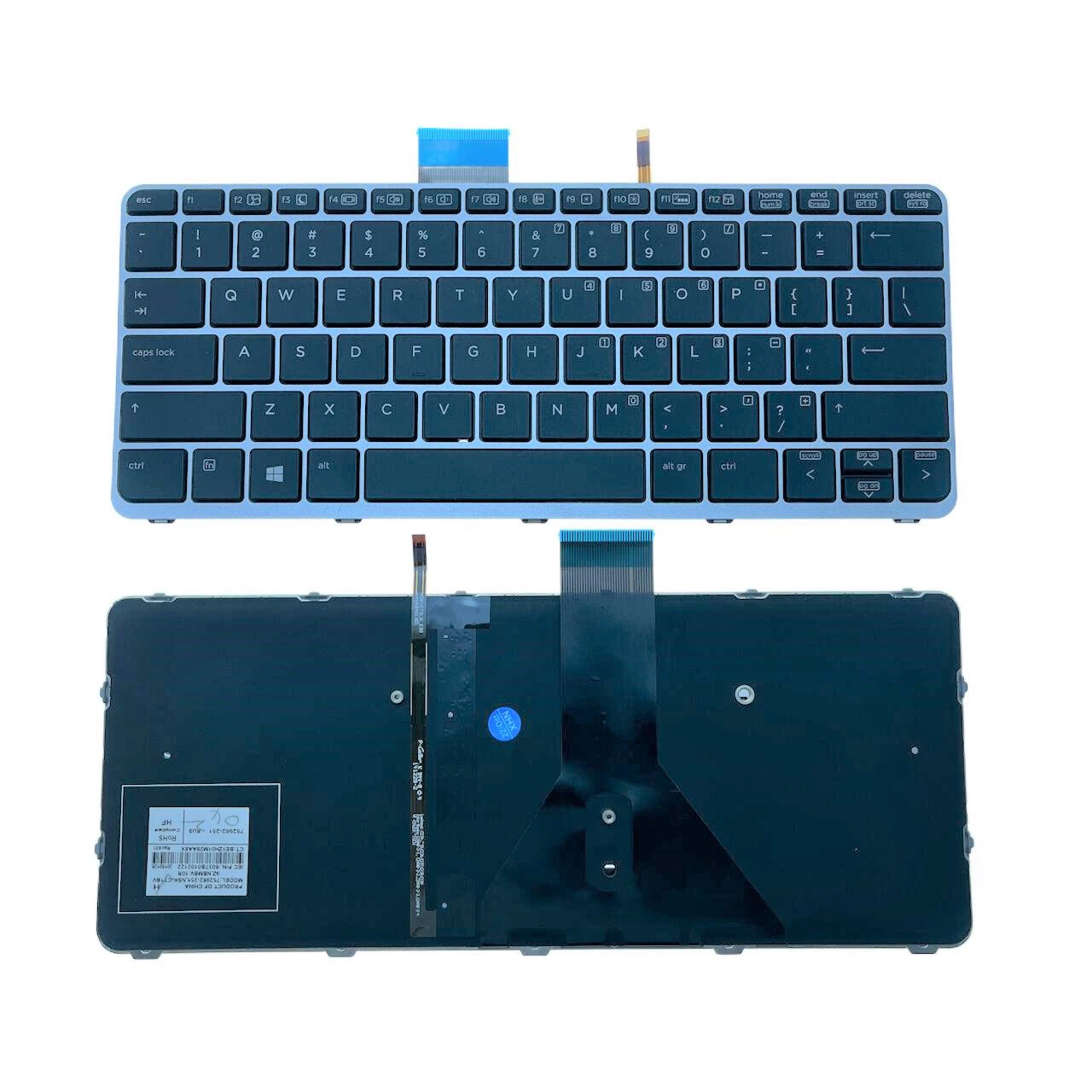 

New US Laptop Backlit Keyboard For HP Elitebook FOLIO 1020 G1 1030 G1 Notebook PC Replacement 752962-251