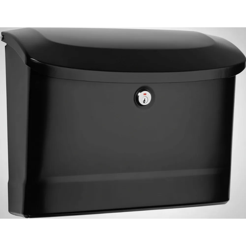 

Wall Mounted Locking Mailbox, Galvanized Steel Rust Resistant Outdoor Drop Box for Home Security