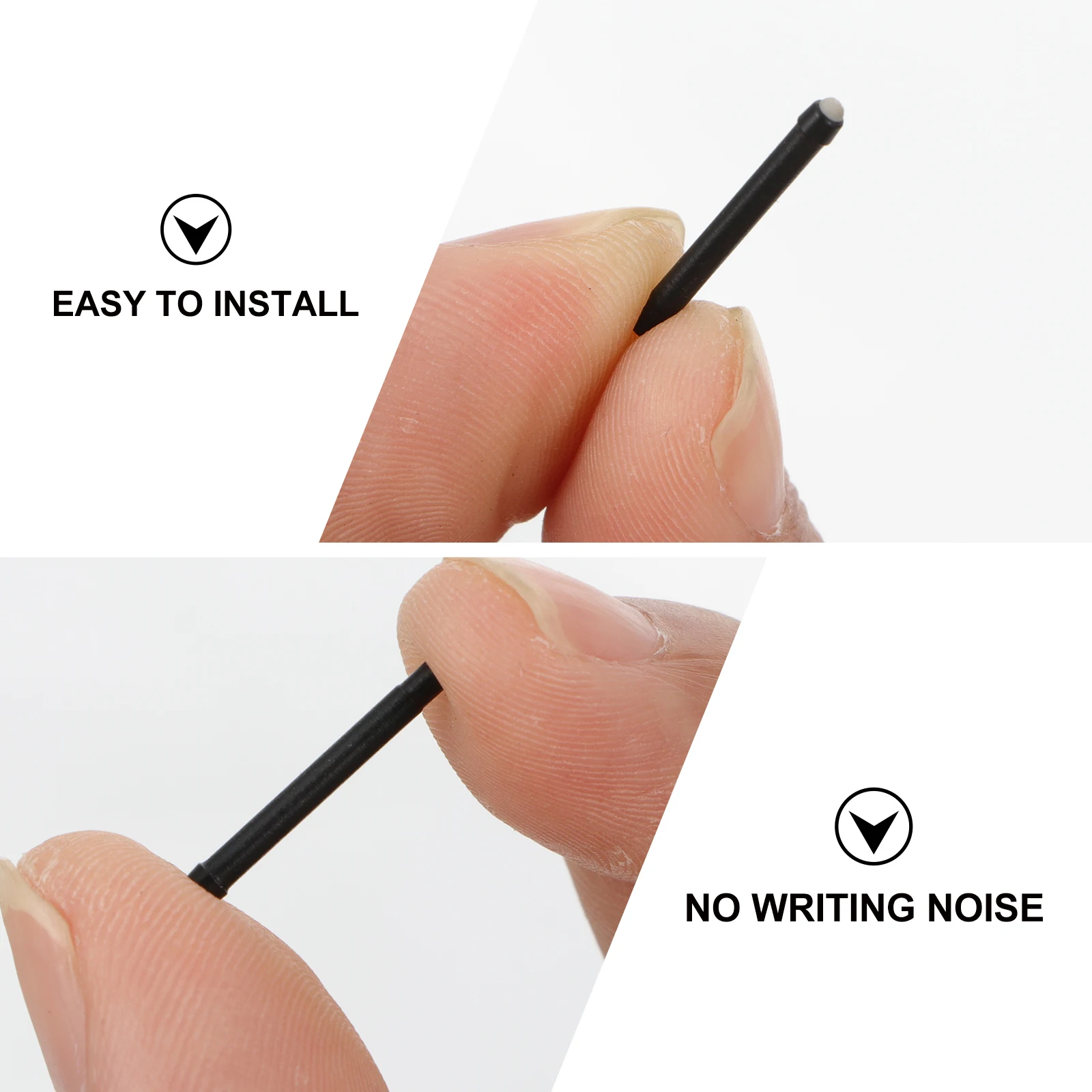 4 Pcs Touchscreen Pen Tip Replacement Nibs Sensitive Silent Stylus Accessory For Surface Pro Plastic Refill Easy Install Protect