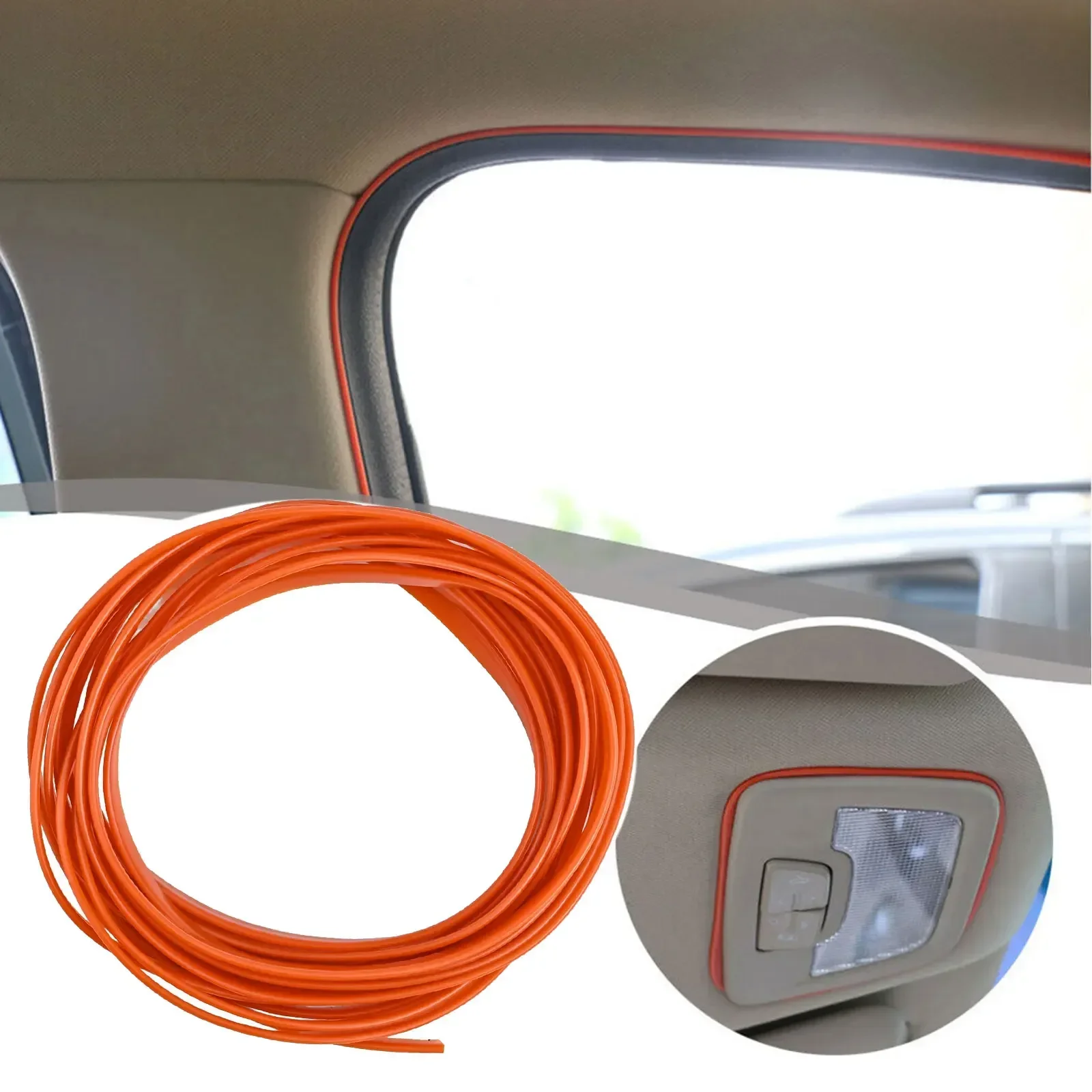 

1 Roll 5M Car Moulding Line Auto Interior Parts Car-Styling Trim Strip Car Interior Decorative Moulding Line Flexible Door Gap