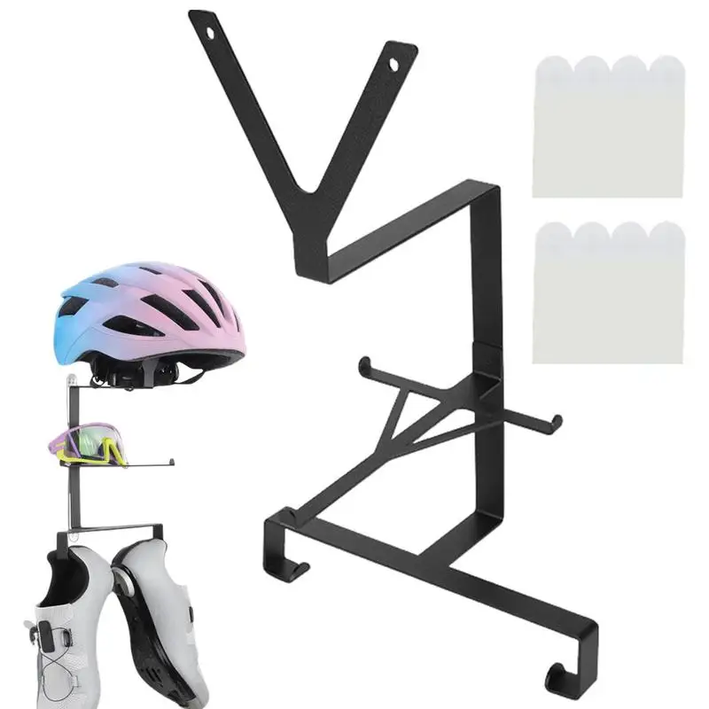 Mountain Bikes Gear Rack Bicycles Equipment Rack 1.98lbs Maximum Load Horizontal Dirt Bikes Goggle And Hat Holder For Riding