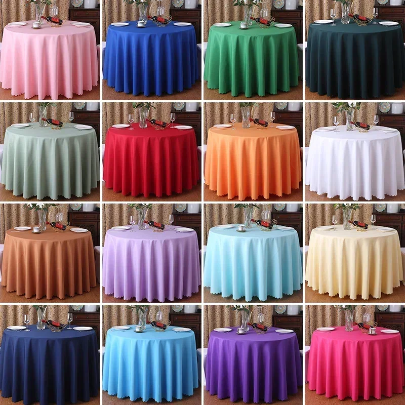 

Wedding Christmas Decorative Table Cloth Round Tablecloths Dining Table Cover Birthday Banquet Decor Home Dining Table Cover