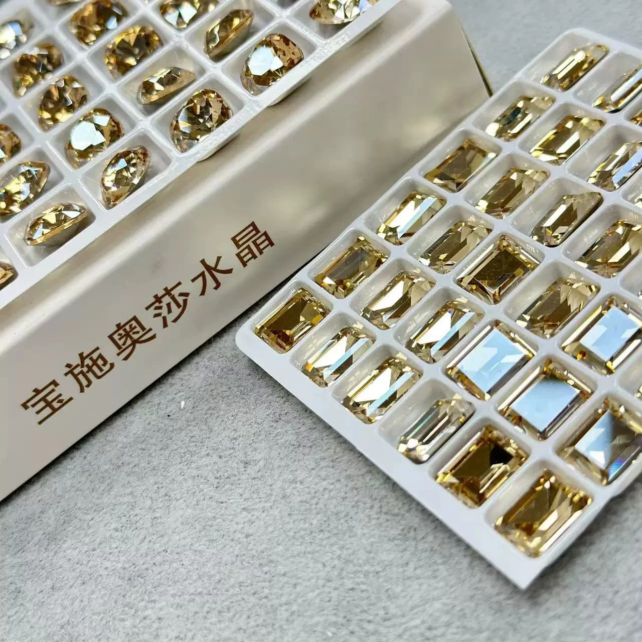 20pcs Nail Rhinestones Gold Colors K9 Glass Crystal DIY Accessories Super Shiny Pointed Bottom Rhinestone Charms