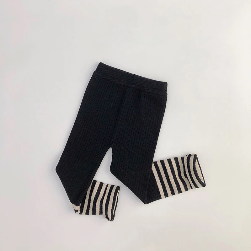 MILANCEL 2026 Frühling Hochelastische Gestrickte Kinder-Sweaterhose Skinny Einfarbige Kleinkinder Jungen Mädchen Leggings Hosen für 1-6 Jahre – Detail 12
