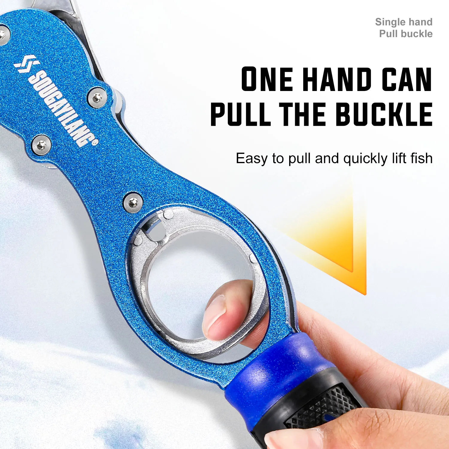 Sougayilang Controlador de peces acero inoxidable con báscula integrada