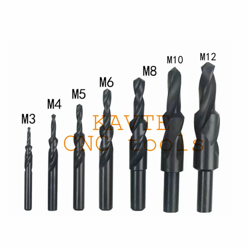 1PCS Counterbore Twist Step Drill 90/180 Gradi contenente cobalto HSS M3 M4 M5 M6 M8 M10 M12 Foratura dei metalli Smusso Step Drill
