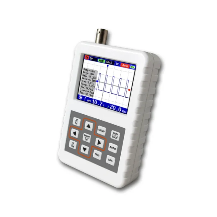 

Осциллографы, аналоговая полоса пропускания 5 МГц, частота дискретизации 20 мс/с, поддержка хранения формы сигнала, просмотр DSO PRO, мини-цифровой осциллограф