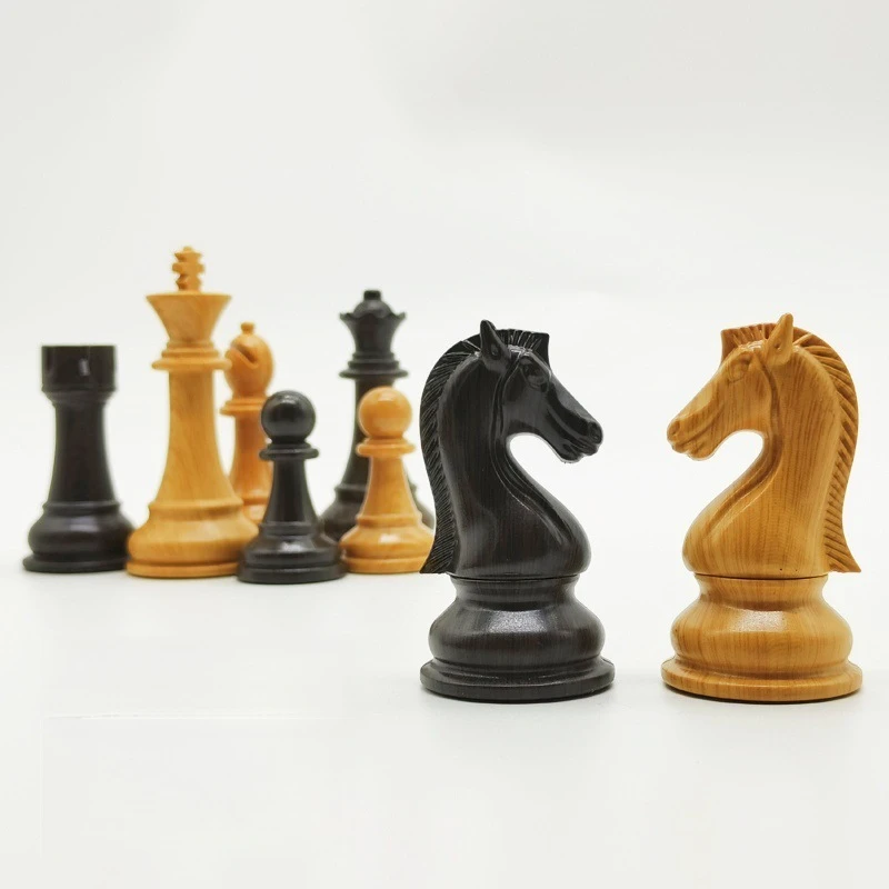 32Pcs Resin Weighted Staunton Chess Pieces for Tournament, Chessboard Not Included