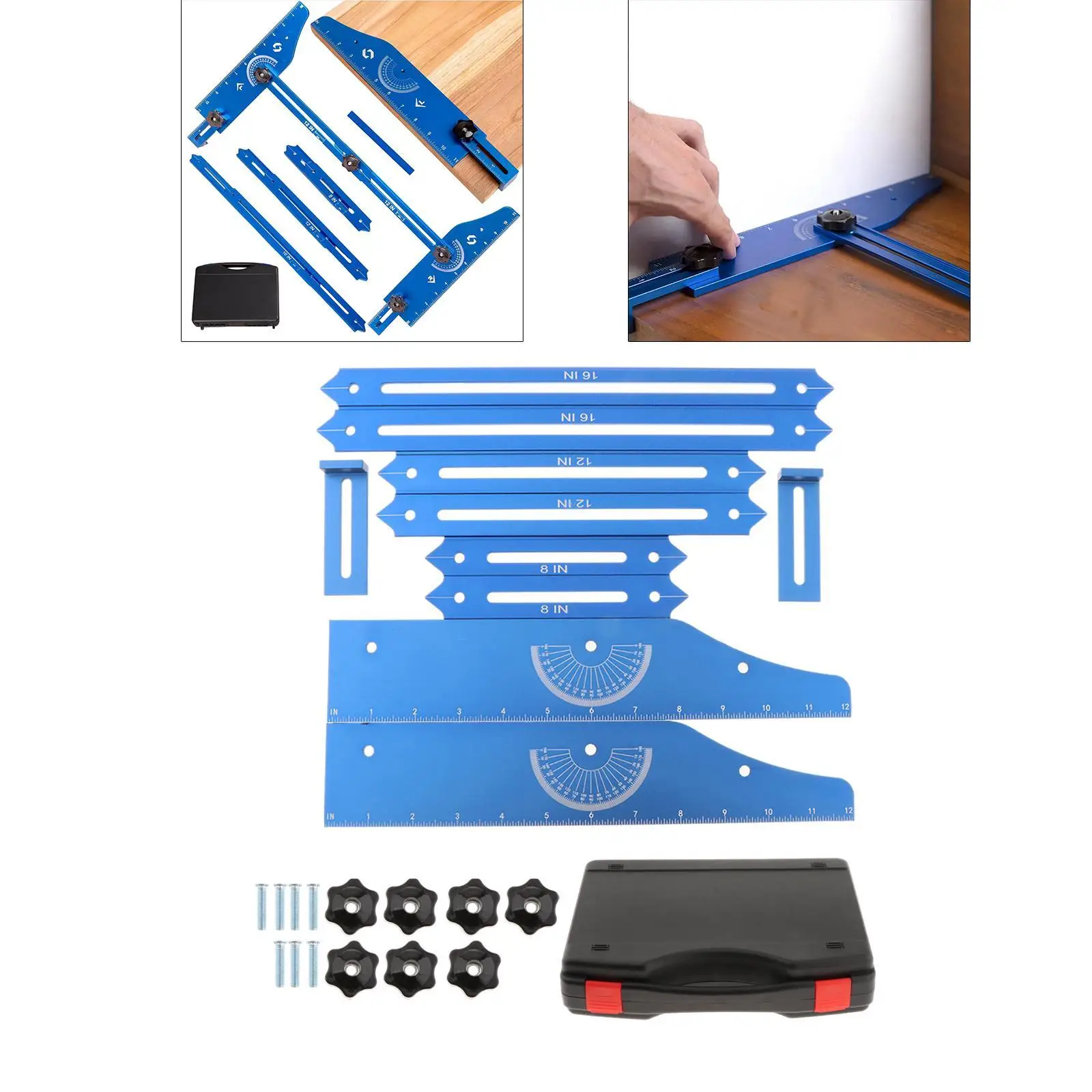 

Stair Tread Template Tool High Performance, Marking Measuring Tool, Professional, Stair Measuring Tool Jig, for Stair Treads