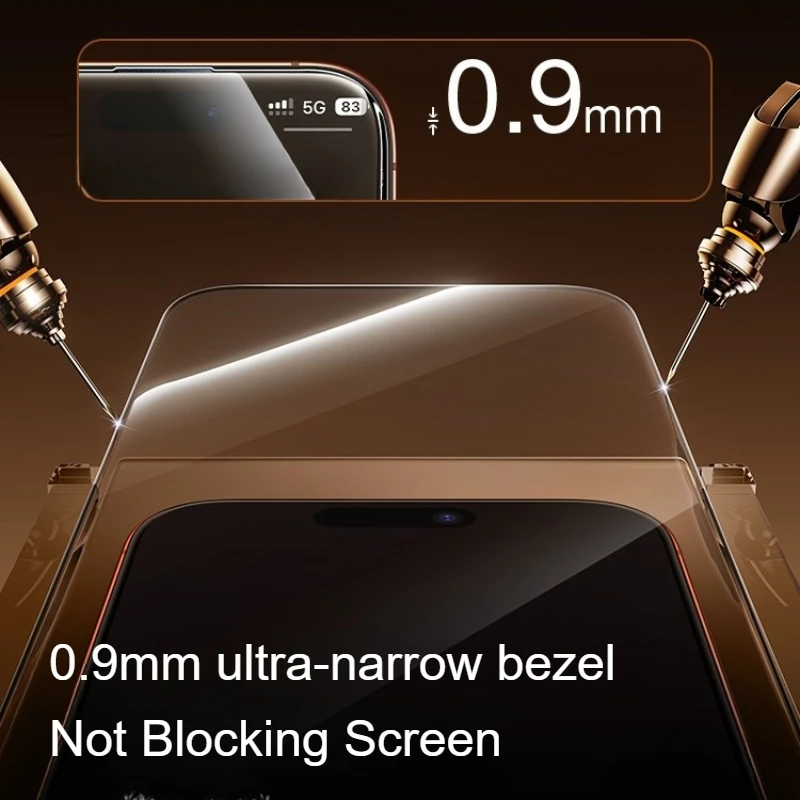 SmartDevil Folia Ochronna na Ekran iPhone 17 Pro Max 16 Pro HD, Wykonana z Szkła Hartowanego, Odporna na Zagniecenia i Kurz, do iPhone Air 17 — zdjęcie produktu 5