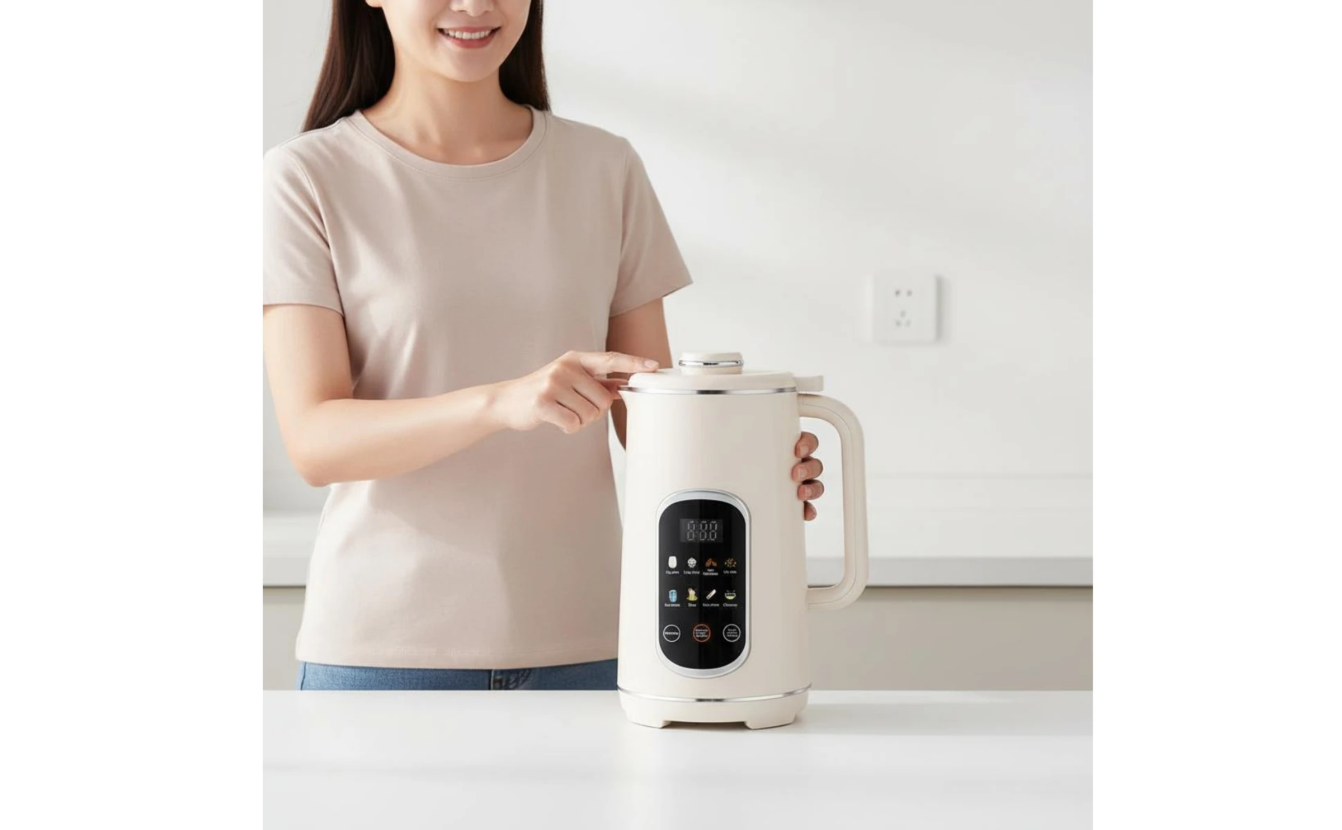 Automatic Soy Soy Milk Appliance 8-in-1 Multifunctional Multifunction Blender Soybean Milk Machine No Filtering Blender