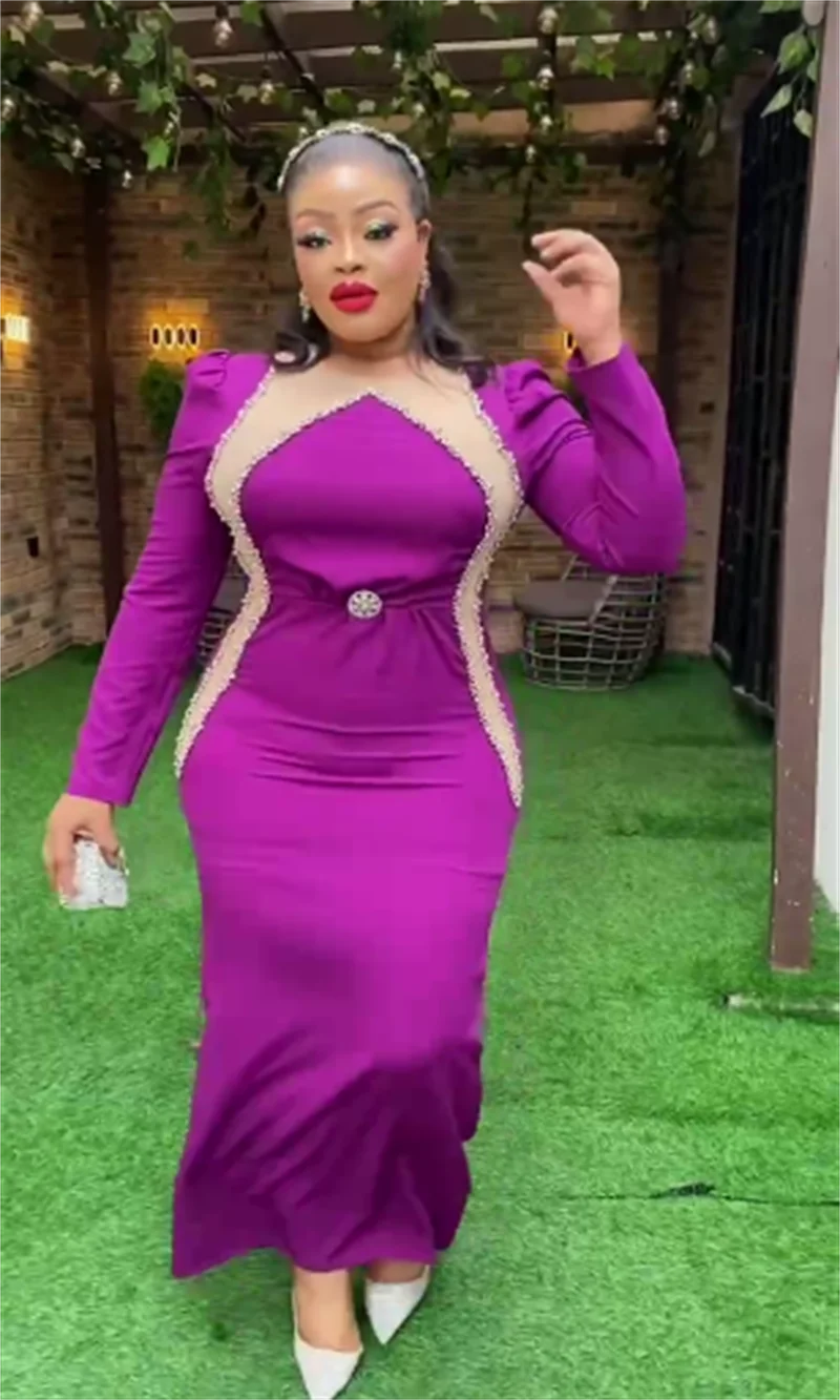 

MD African Women Plus Size Evening Dresses Wedding Party Long Luxury Gown Bodycon Mermaid Dress Ankara Ladies Africa Clothing