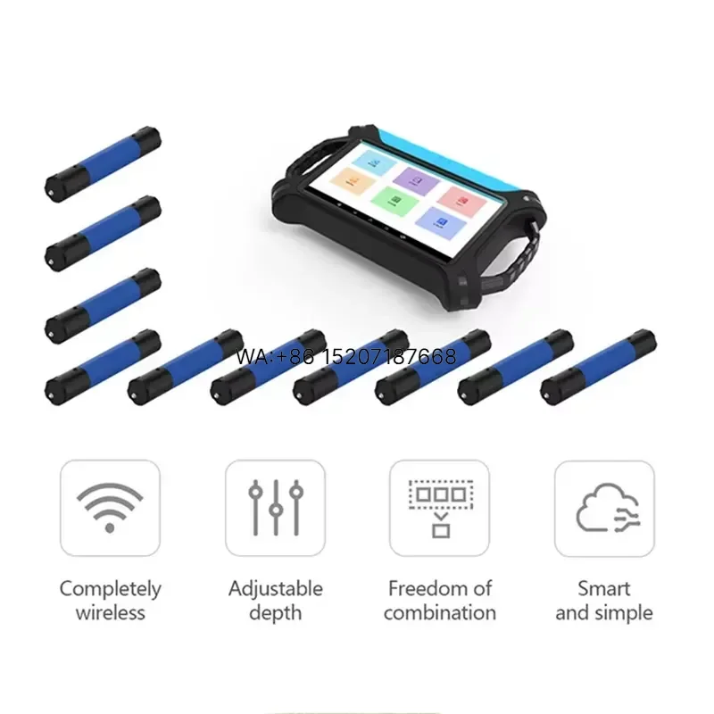 Wmwmnu Full Wireless 3D Matrix High Density Electromagnetic Exploration System With 6 Geophysical Probes