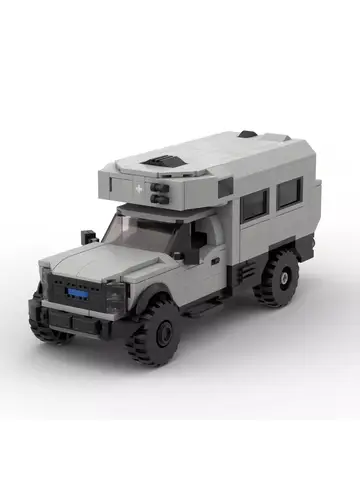 MOC 도시형 스피드카 F-550 오프로드 RV 캠핑카 빌딩 블록 모델 DIY 어린이 퍼즐 조립 장난감 남자아이 생일 선물 컬렉션