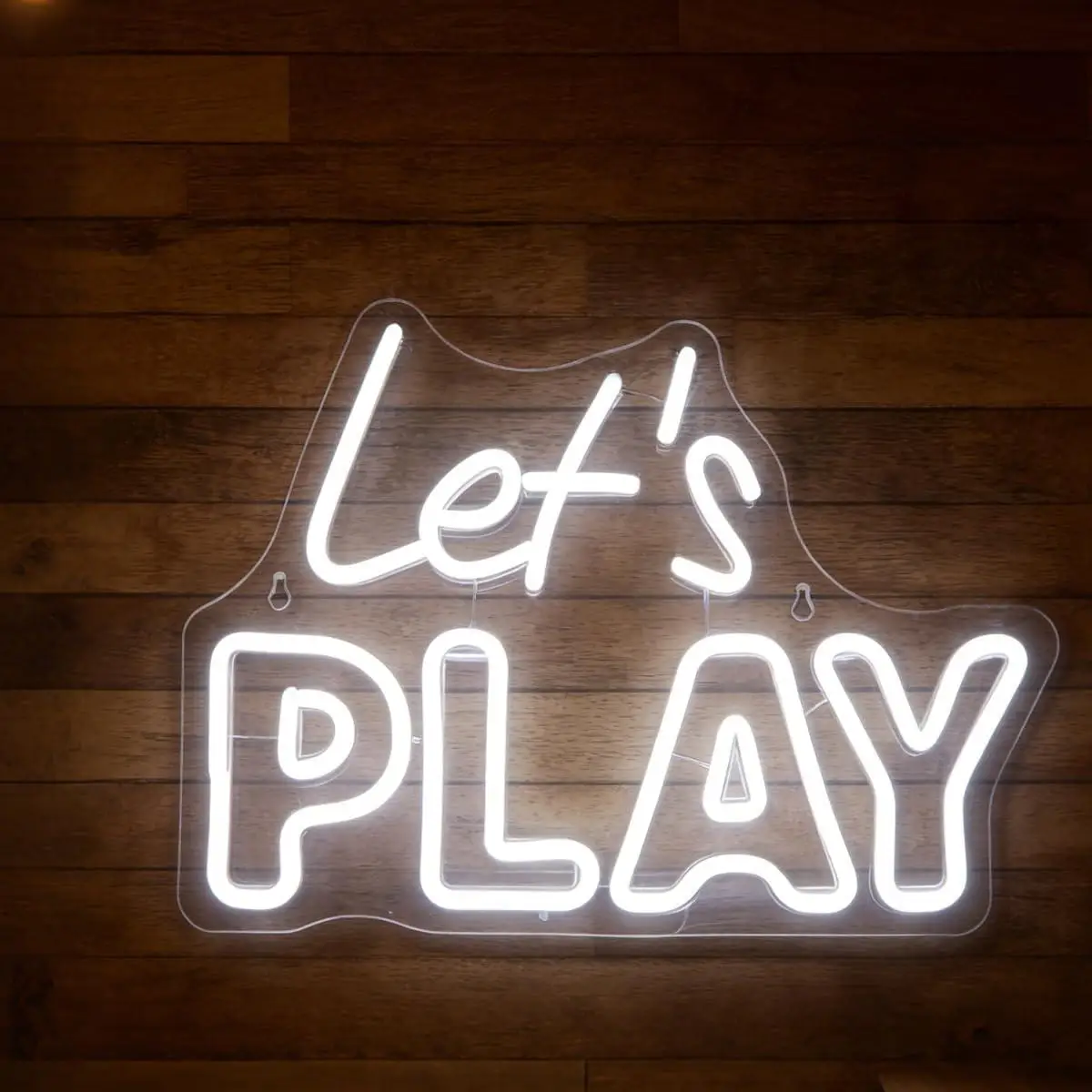 

Let's Play Neon Sign Playful Engaging LED Wall Art Lights for Game Room Playroom Kids Bedroom Decor Gift for Gamers Kids