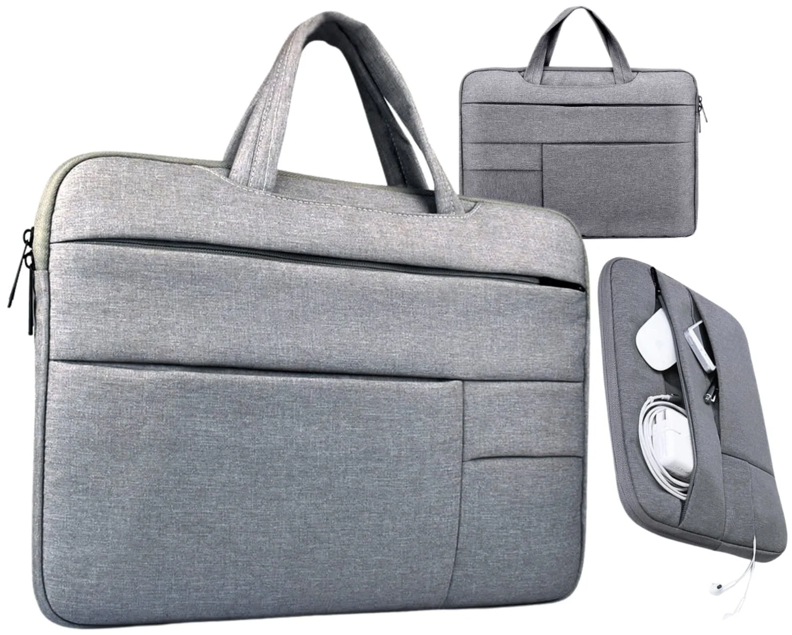 Laptoptas Grijze capacitieve hoes 15.6