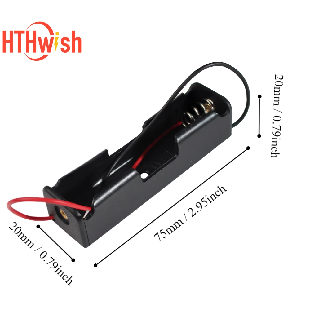 18650 One-cell Battery Box Battery Holder 18650 Single-cell Lithium Battery Box For DIY Circuit PCB Board Battery Storage