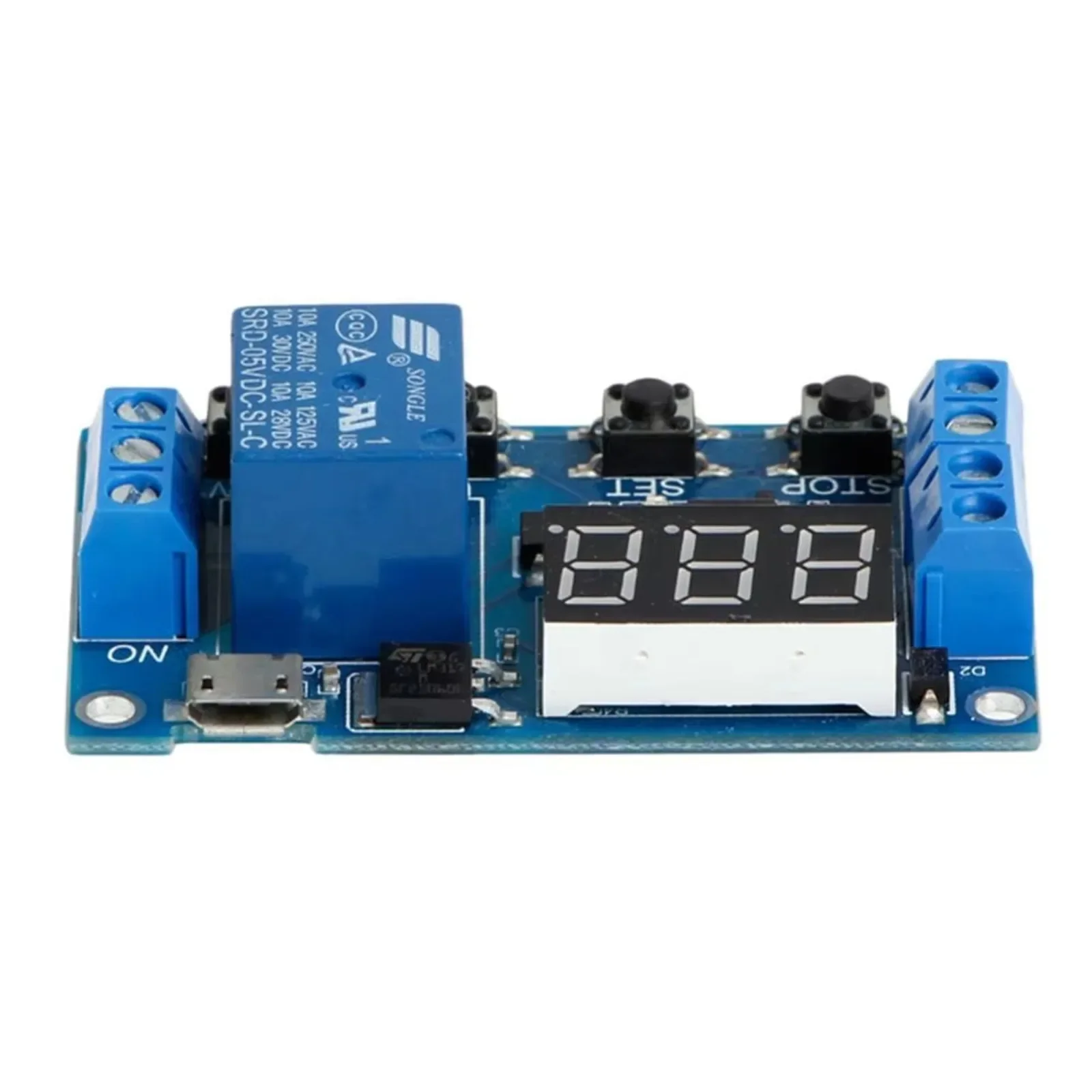 XY-J02 Digital Multifunctional Timer Relay Module LED Display Automation Cycle Delay Timer Control Off Switch（5pcs）