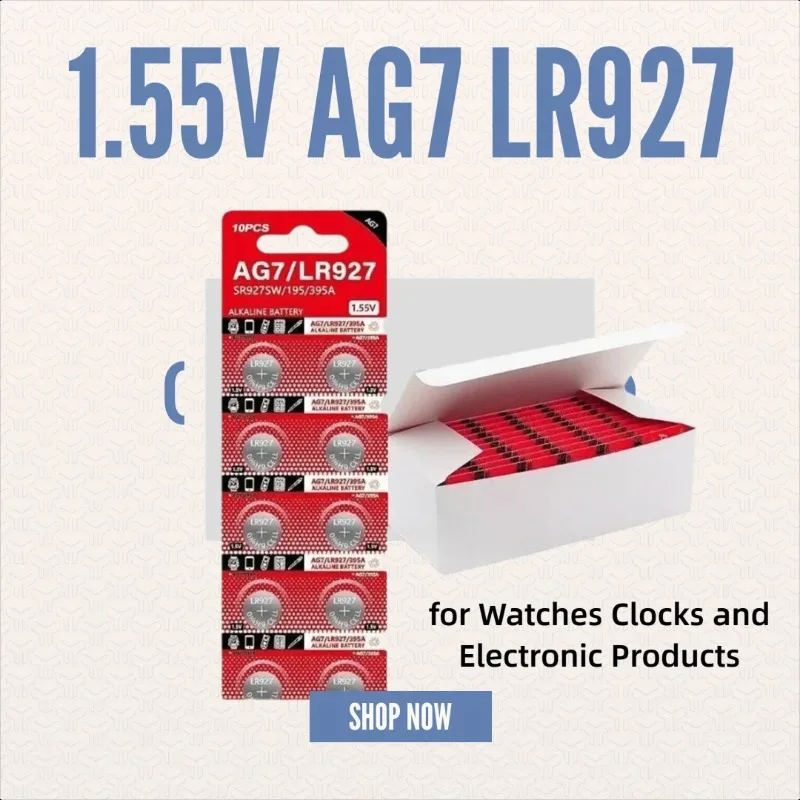 

Батарейки-таблетки AG7 LR927 1.55В для часов, электронных устройств и другой техники