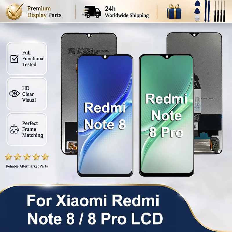 For Xiaomi Redmi Note 8 LCD M1908C3JG Touch Screen M1908C3JH Digitizer Assembly For Redmi Note 8 Pro Display M1906G7I M1906G7G