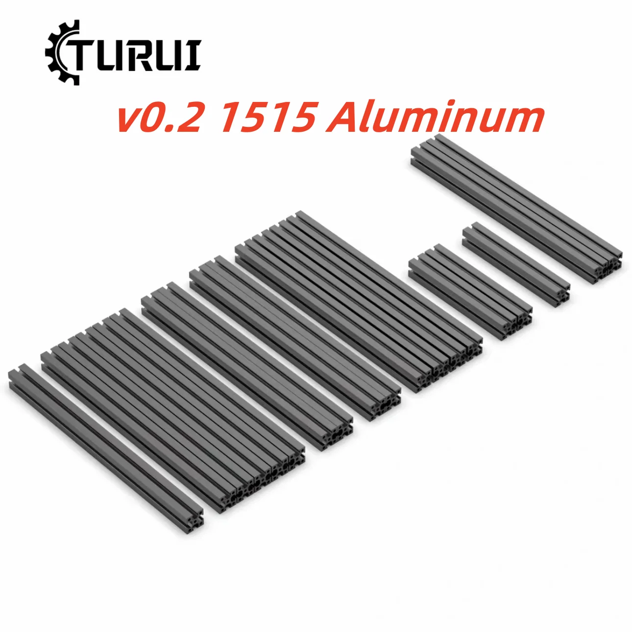 

TURUI voron 0.2 v0.2 1515 Aluminum Frame Extrusion Tophat Kit 0 2 3D Printing Parts