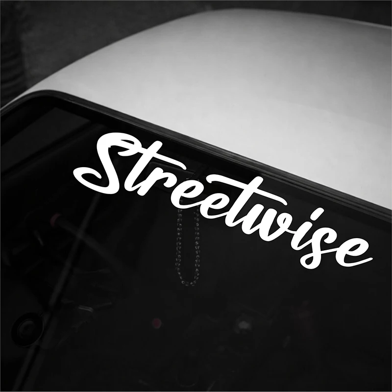 Наклейка Streetwise для автомобиля, декоративный баннер на лобовое стекло, спортивный стиль, внешние аксессуары, JDM-наклейки, водонепроницаемая виниловая наклейка