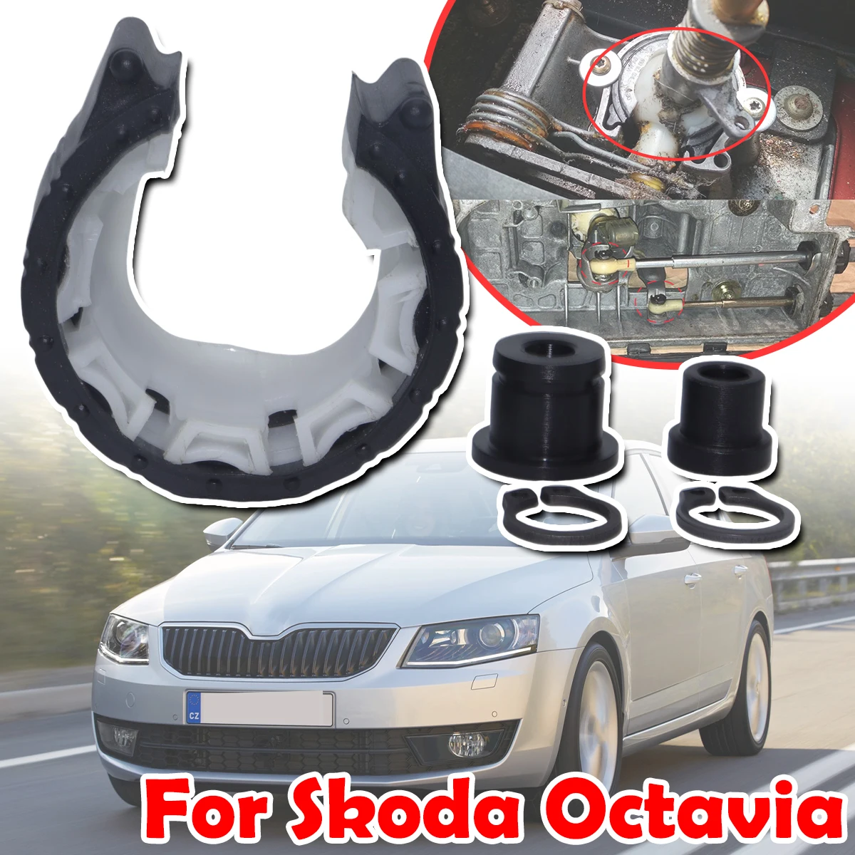 

Shift Cable Bushing For Skoda Octavia 1U 1Z Shifter Bearing Shell Gearstick Rod Damping Pivot Replacement Parts Shifting Fix