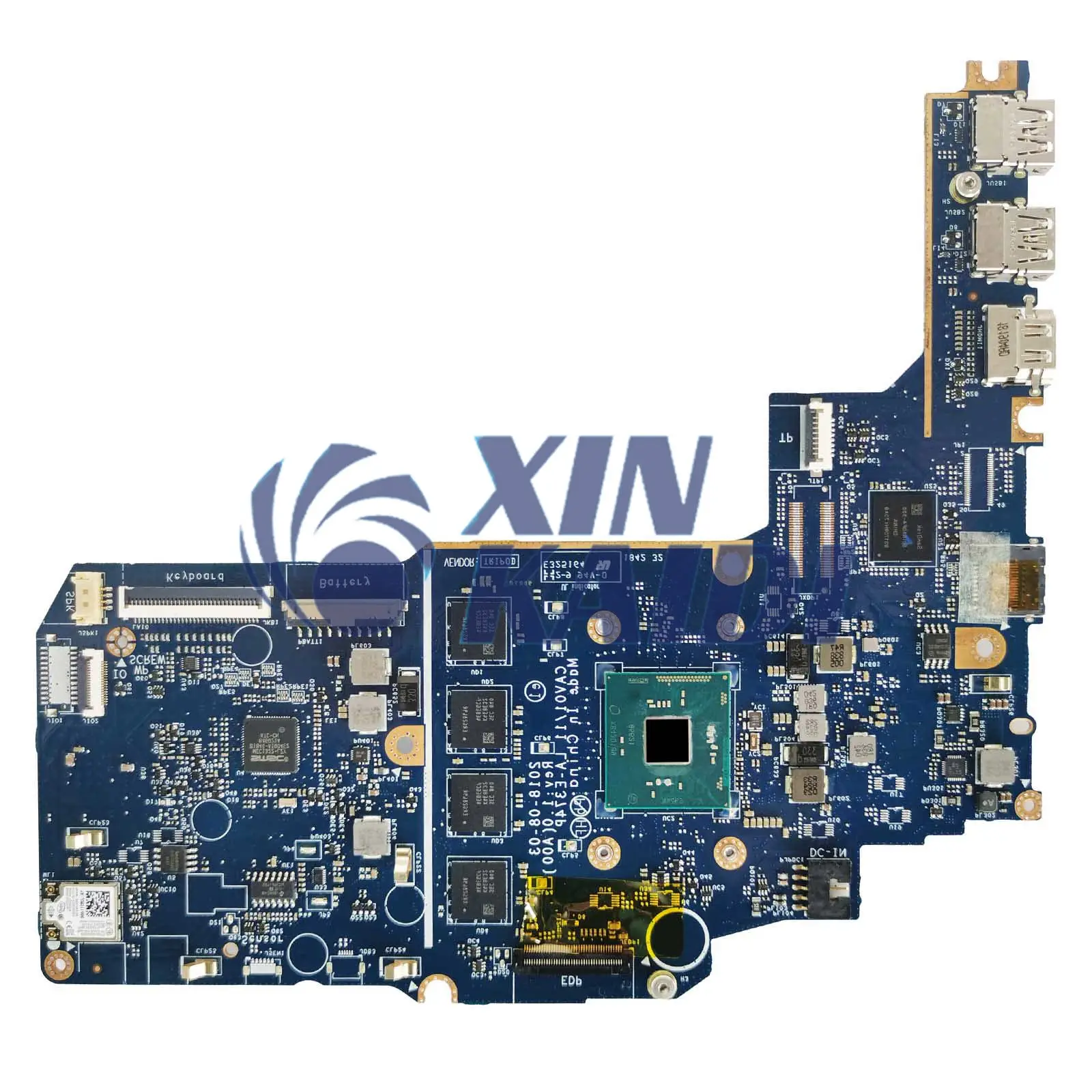 Notebook Mainboard For Dell Inspiron 3180 LA-E374P CN-0JMNGV Laptop Motherboard With N3060 CPU 4G-RAM 16G 32G-SSD