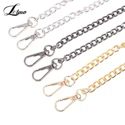 120cm Metall kette golden silbrig schwarz Aluminium kette für Schmuck herstellung Ergebnisse Tasche Ketten riemen Griff Ersatz ketten