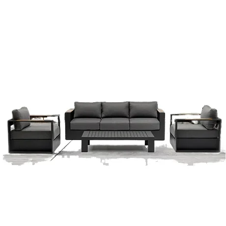 Modern Luxury Outdoor Aluminum Sofa Set Leisure Style Metal Furniture for Hotels and Gardens