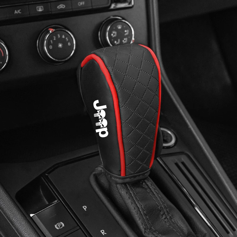 Couvercle de levier de vitesse pour voiture, couvercle de poignée de levier de vitesse, décoration pour Jeep Renegade Wrangler JK JL Grand Cherokee Compass Patriot