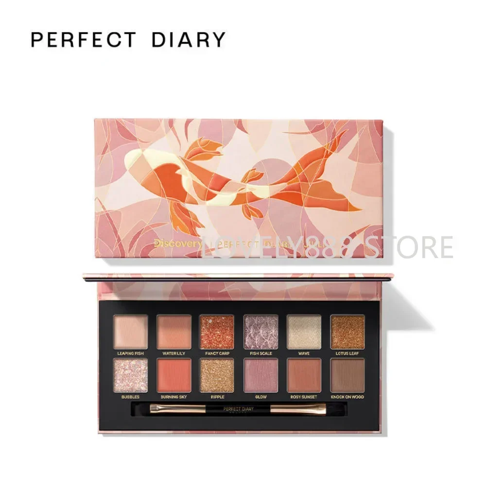 Perfect Diary Animal Paleta de sombras de ojos de 12 colores Hada mariposa Púrpura Paleta Primavera Verano Rosa Rojo Corea Maquillaje Cosméticos