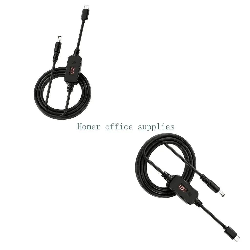 K43B 120cm Long Adjustable Round Tip Cable with Type C Input for Power Use
