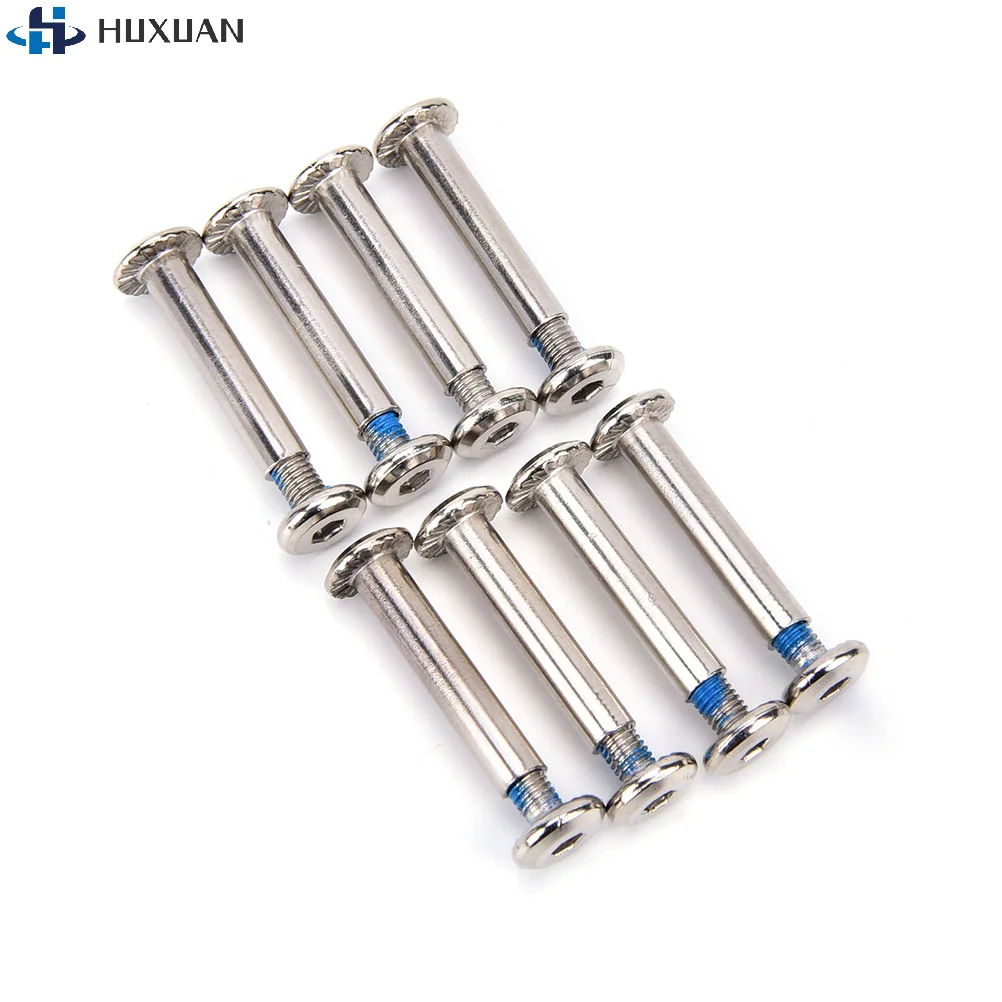 

8Pcs inline roller axles blades screws skate wheel bolts for skate shoes