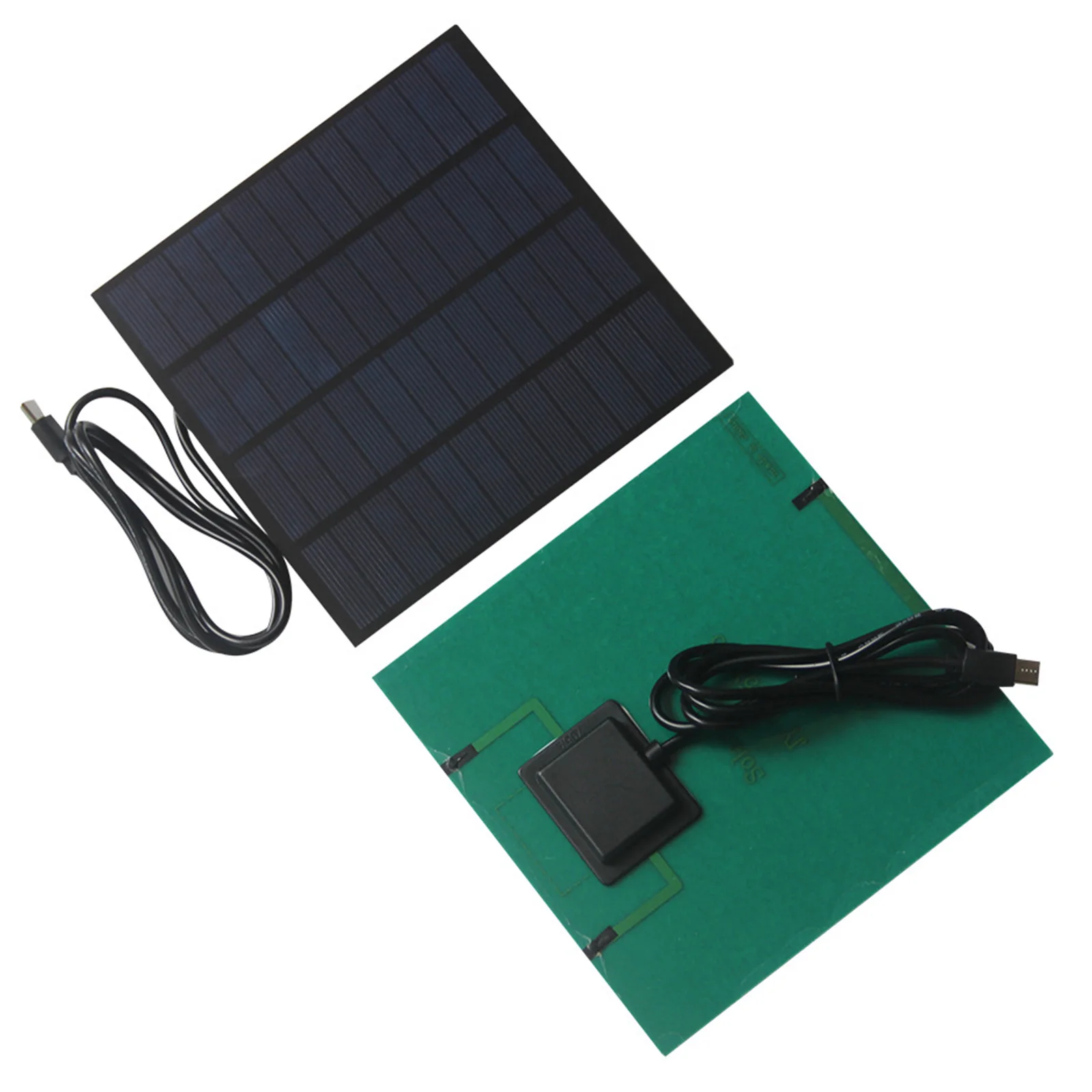 5W12V Solar Panel Type-C Solar Power Bank with 1m USB Cable Plug and Play for Securitys Camera Doorbells Smartphones Outdoor