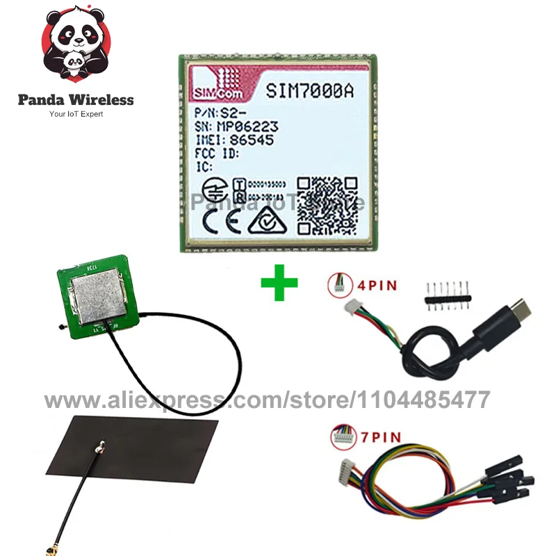 

SIMcom SIM7000A NBIOT CATM LPWA Основная плата Многодиапазонный модуль CAT-M1 EMTC Североамериканская версия AT&T NB/CAT-M