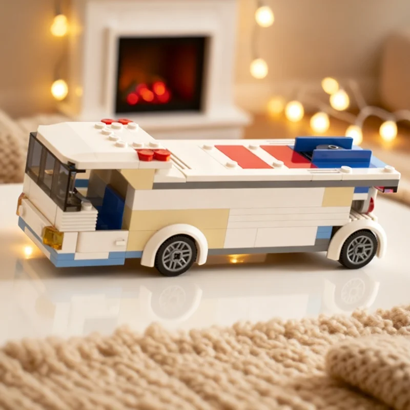 173 Uds. MOC 6 vehículo de aeropuerto ciudad modelo arquitectura de bloques de construcción Idea DIY regalo de Navidad juguetes educativos creativos ladrillo