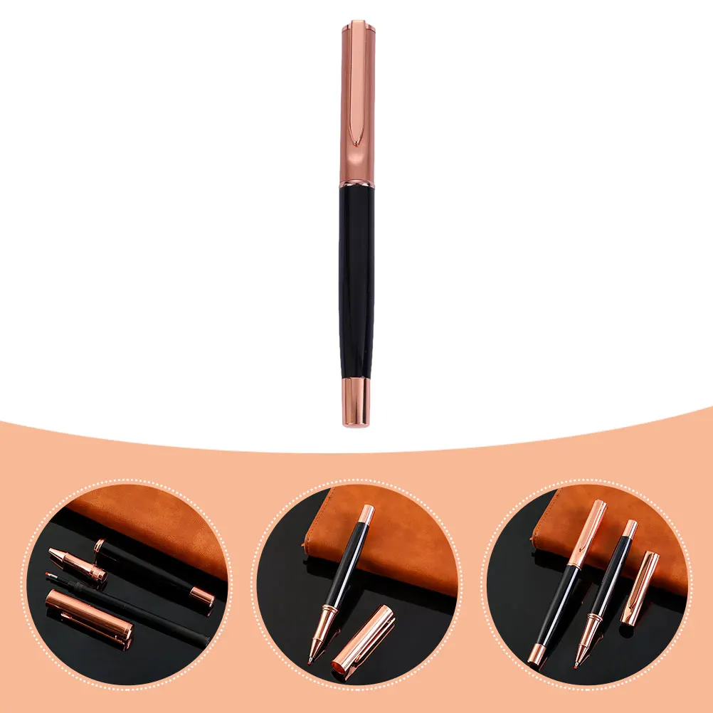 

Металлическая офисная ручка для бизнеса, роликовая ручка среднего размера для встреч, конференций, профессиональные подарочные ручки, средняя точка