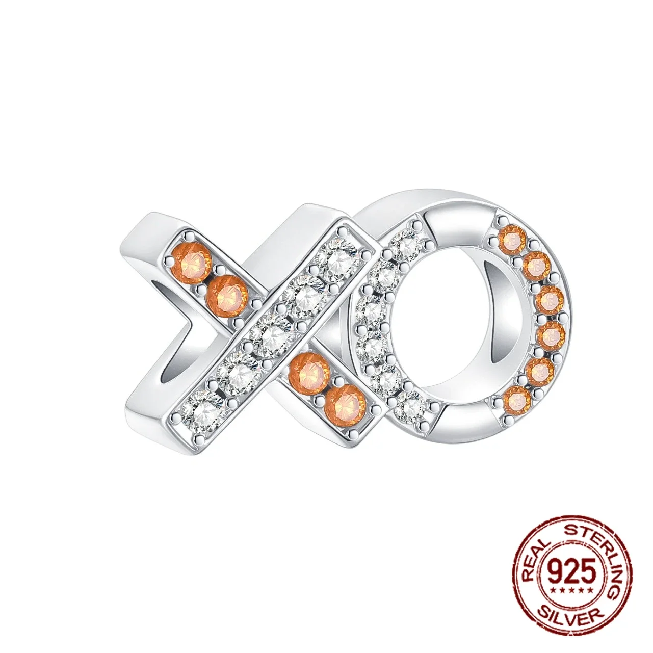 

925 Sterling Silver XO Hugs and Kisses Blessing Closing Remarks Beads Charm Fit Original Charms Bracelets Women DIY Jewelry Gift